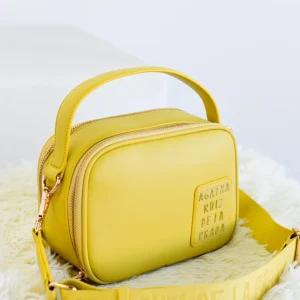 Agatha Ruiz de la Prada Bolso bandolera piel vegana amarillo