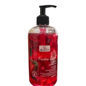 Q BEAUTY JABON MANOS FRUTOS ROJOS DOSIFICADOR 500 ML