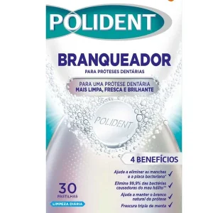 POLIDENT PASTILLAS LIMPIADORAS PROTESIS BLANQUEADOR 30 UDS