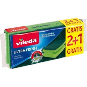 VILEDA ULTRA FRESH SALVAUÑAS ESTROPAJO 2+1