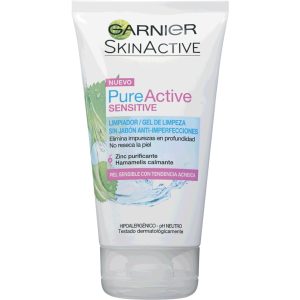 GARNIER PURE ACTIVE SENSITIVE GEL LIMPIADOR 150 ML.
