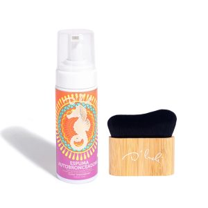 Kit Espuma Autobronceadora + Cepillo Aplicador D’Luchi