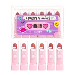 Kit X6 de Mini Labiales Cremosos Forever Mini Trendy