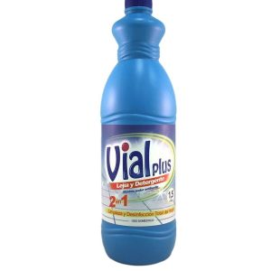 VIALPLUS LEJIA CON DETERGENTE AZUL 1,5 L.