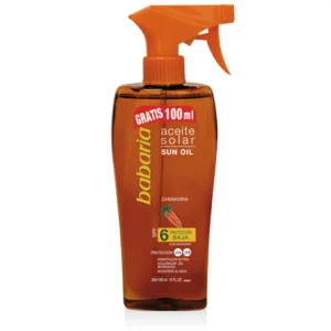 Babaria aceite zanahoria SPF6 200+100ml.
